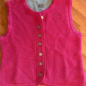 Gipfelstürmer Brand Knit Button-Up Sweater Vest